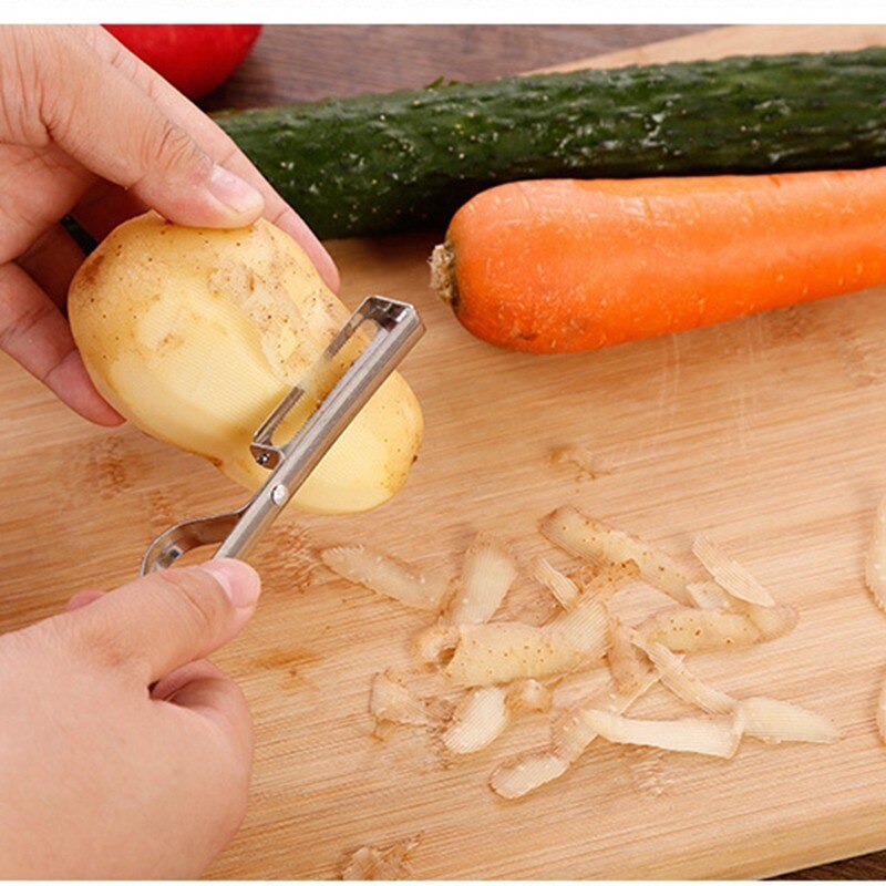 Stainless Steel Fruit & Vegetable Peeler Slicer Cutter Knife