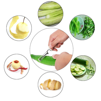 Stainless Steel Fruit & Vegetable Peeler Slicer Cutter Knife