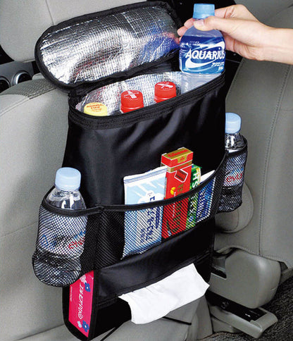 Car Back Seat Organizer with Insulated Cooler Bag