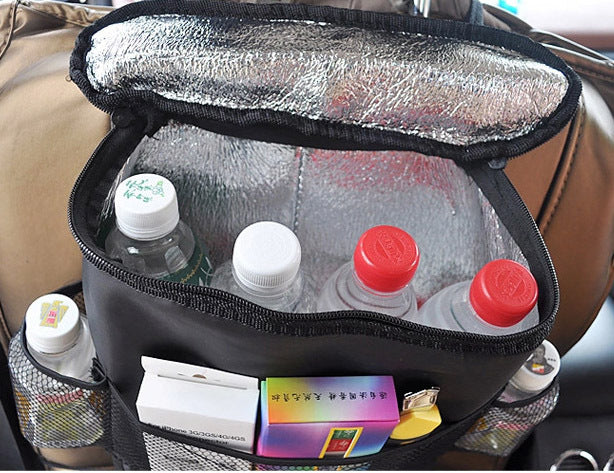 Car Back Seat Organizer with Insulated Cooler Bag