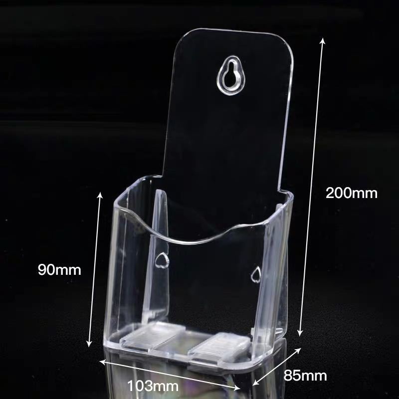 Clear Acrylic A6 Document Display Stand Flyer Holder Organiser