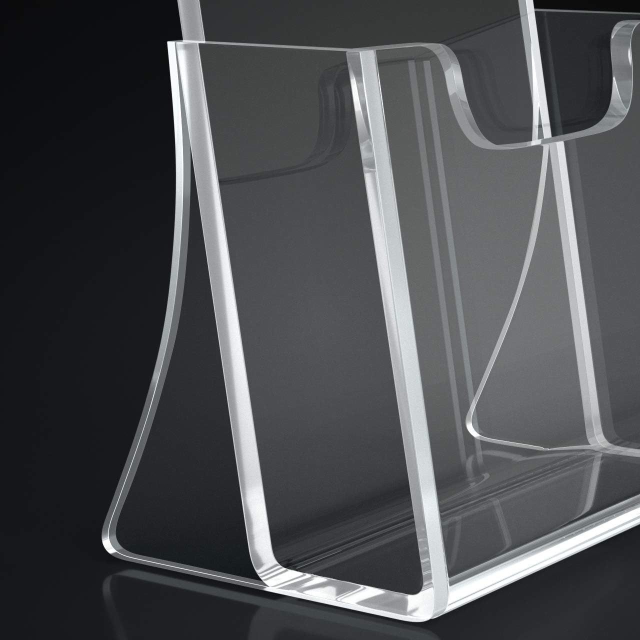 Clear Acrylic A6 Document Display Stand Flyer Holder Organiser