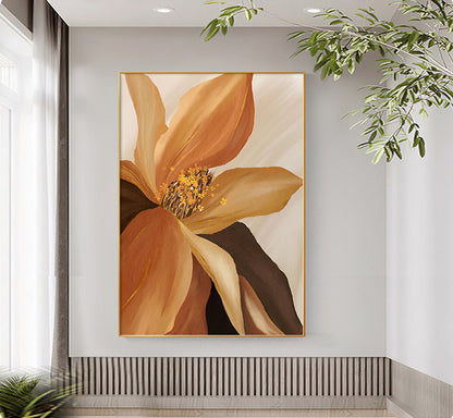 Floral Painting Framed Canvas Wall Art - 60cm x 80cm