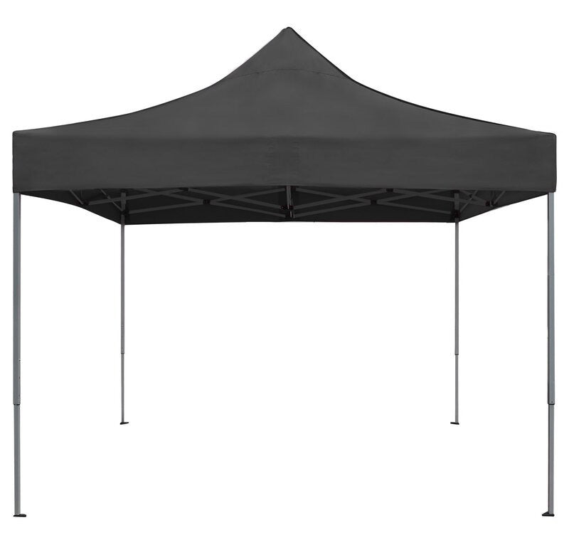 3m x 3m Outdoor Market Gazebo Tent Marquee (Black)