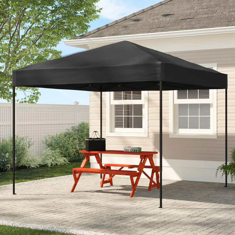 3m x 3m Outdoor Market Gazebo Tent Marquee (Black)