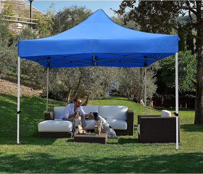 Varossa Automatic 3m x 3m Pop Up Outdoor Gazebo Tent Marquee (Blue)