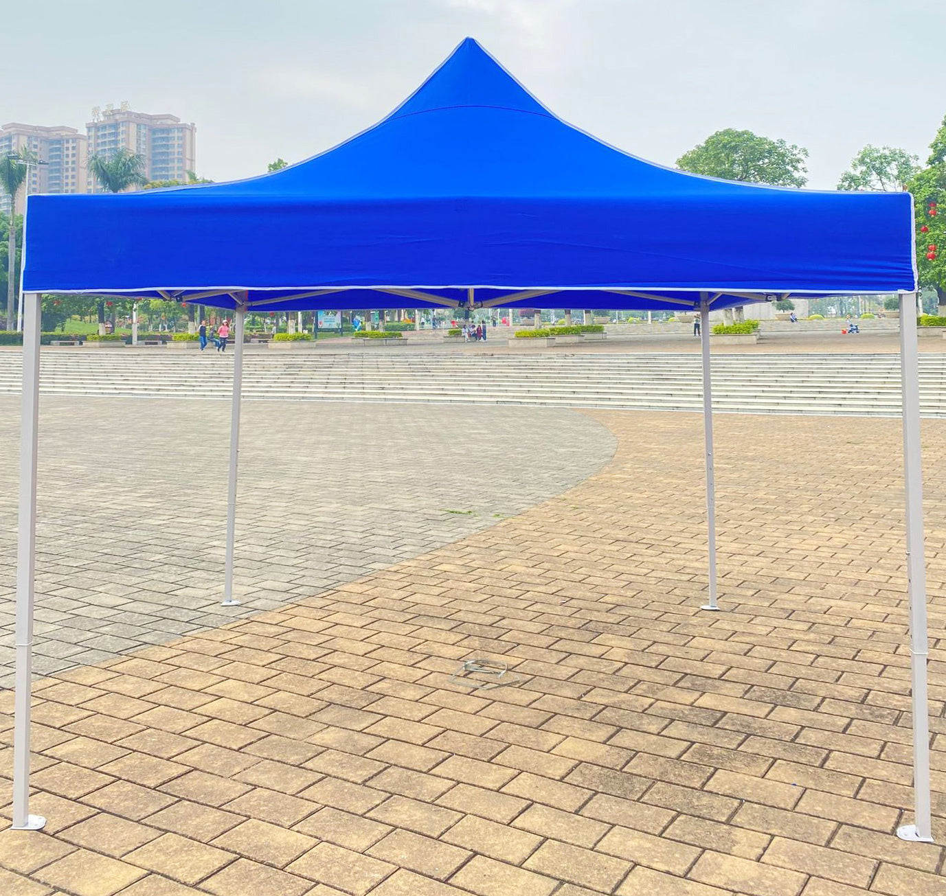 Varossa Automatic 3m x 3m Pop Up Outdoor Gazebo Tent Marquee (Blue)