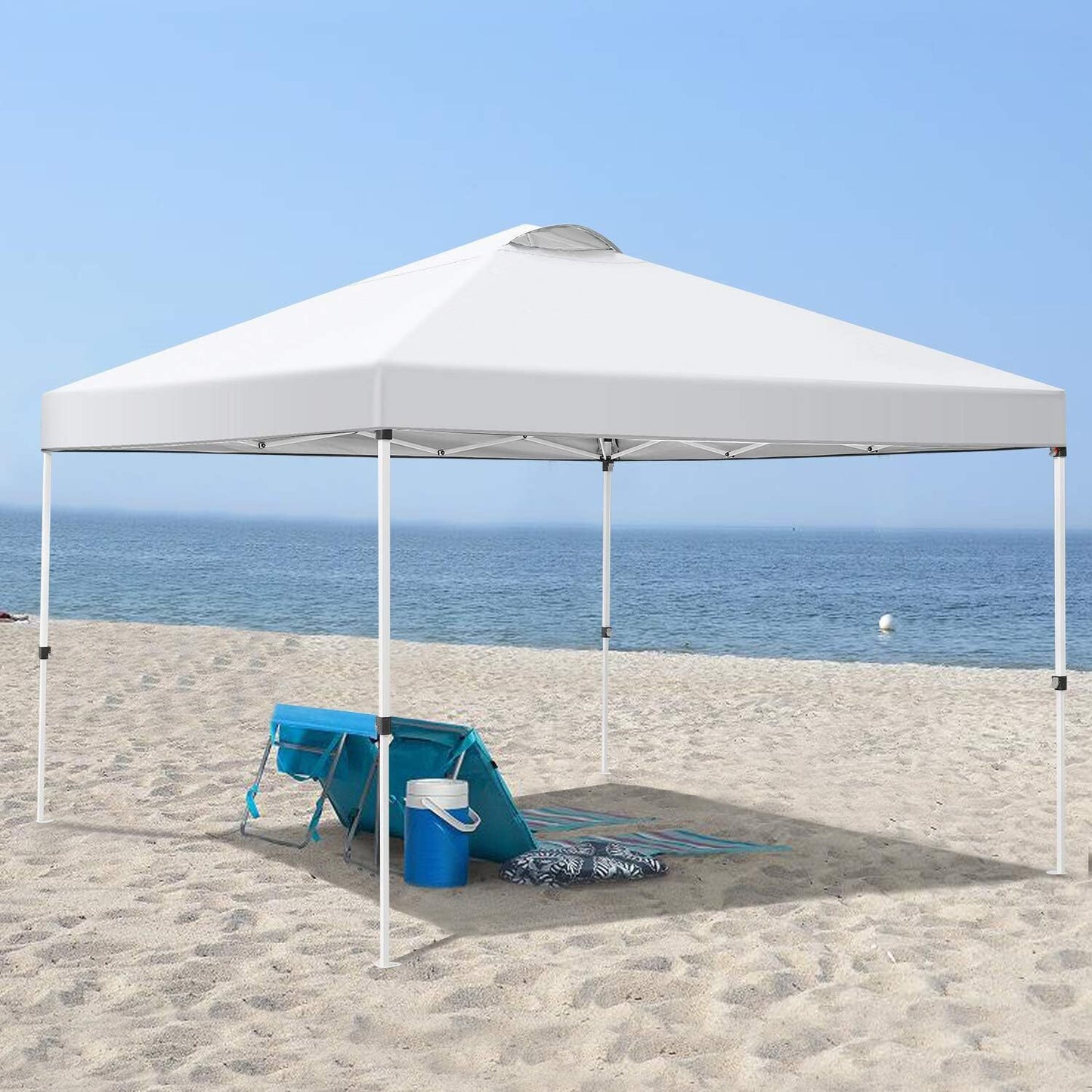 Varossa Automatic 3m x 3m Pop Up Outdoor Gazebo Tent Marquee (White)