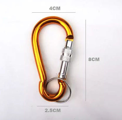 12PK Large Screw Lock Carabiner Clips with Key Holder