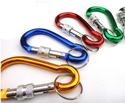 12PK Large Screw Lock Carabiner Clips with Key Holder