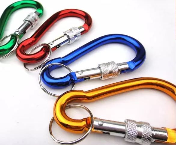 12PK Large Screw Lock Carabiner Clips with Key Holder