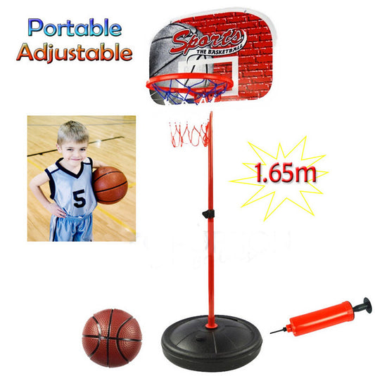 Portable Adjustable Junior Basketball Hoop Set 1.6m