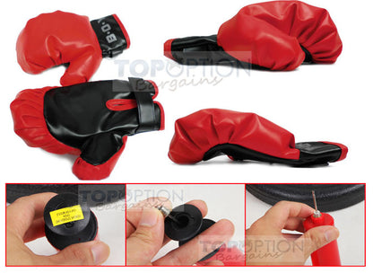 Kids Speed Ball Stand Punching Boxing Bag Glove Set