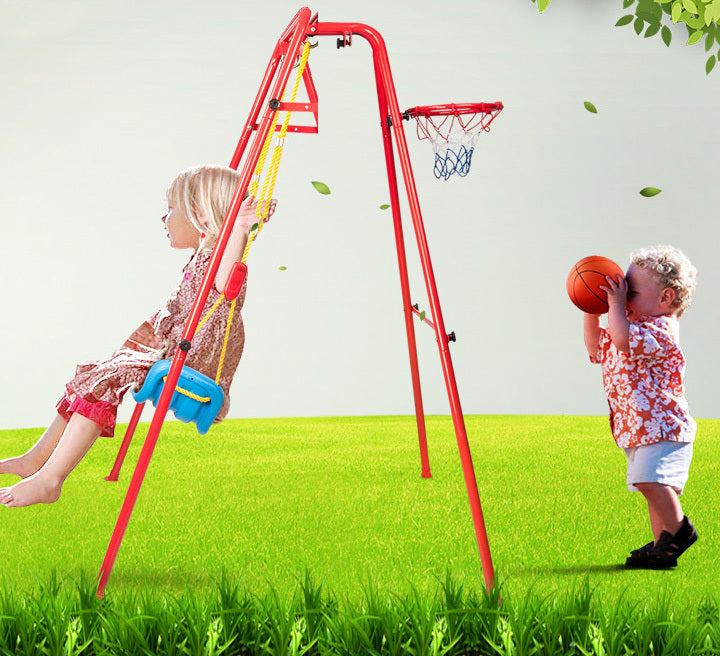 Kids 2 In 1 Swing and Basketball Set