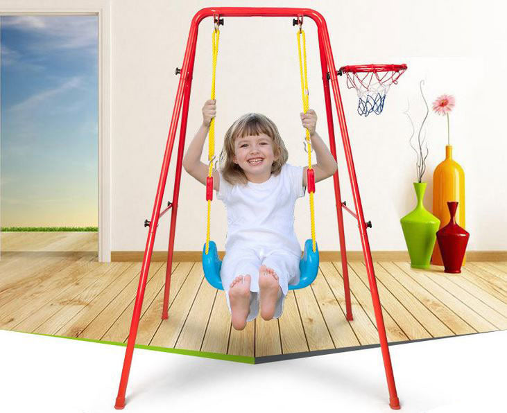 Kids 2 In 1 Swing and Basketball Set