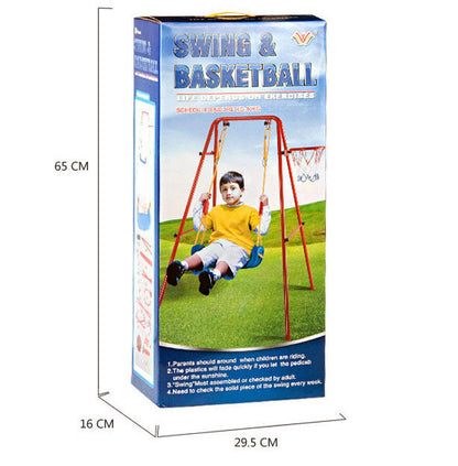 Kids 2 In 1 Swing and Basketball Set