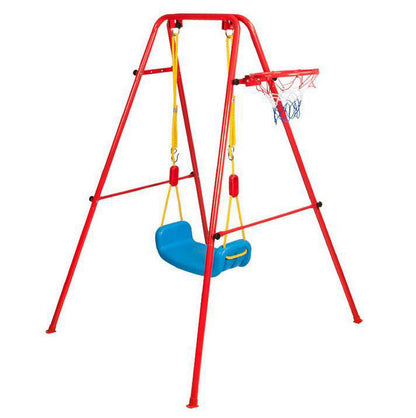 Kids 2 In 1 Swing and Basketball Set