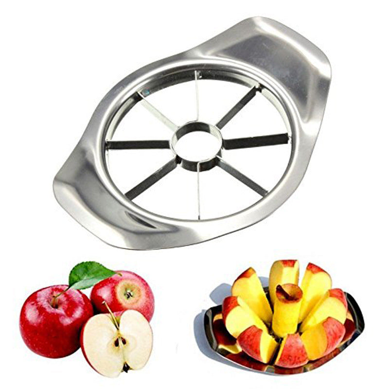 2 x Stainless Steel Fruit Slicer Apple Corer Cutter