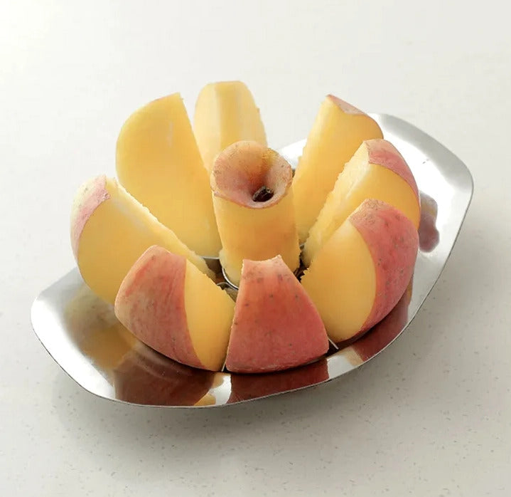 2 x Stainless Steel Fruit Slicer Apple Corer Cutter