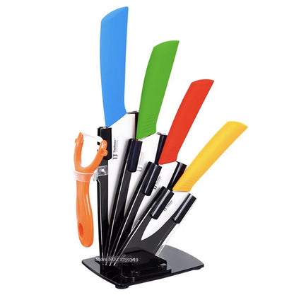 6 Piece Ceramic Knife Set Kitchen Knives Ultra Sharp Blades Colourful