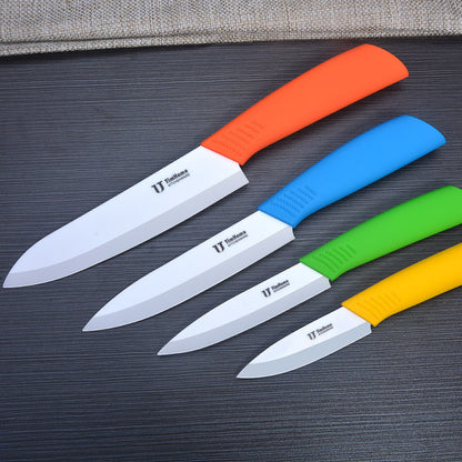 6 Piece Ceramic Knife Set Kitchen Knives Ultra Sharp Blades Colourful