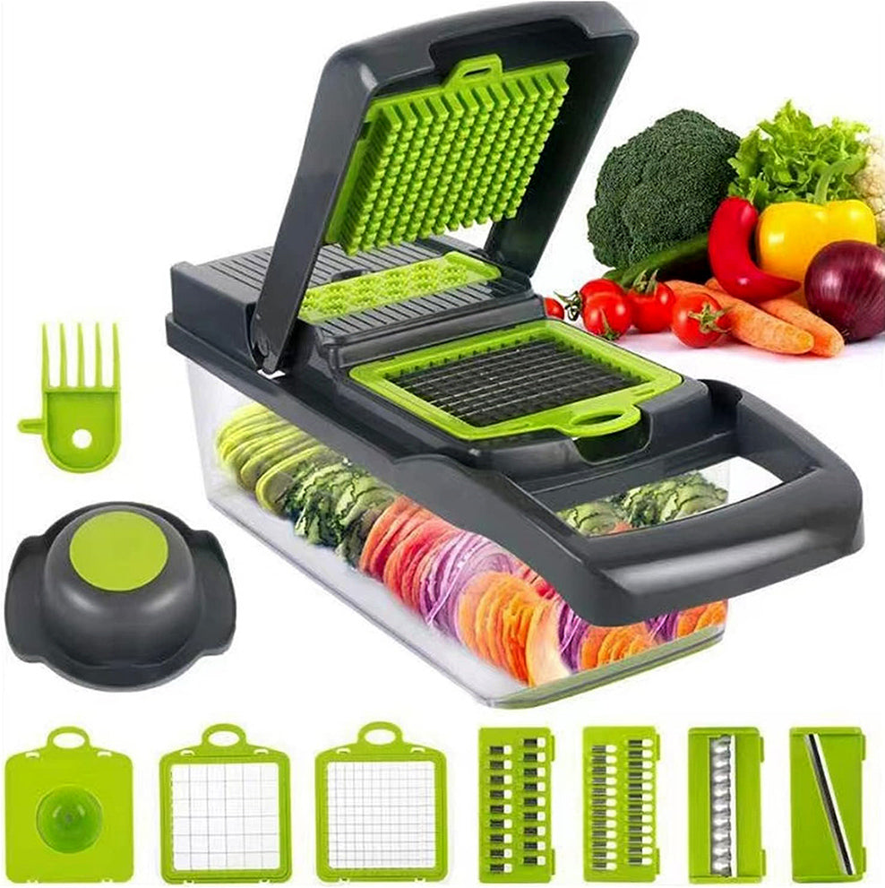 15 in 1 Multifunction Vegetable Chopper Dicer Cutter Grater Slicer Food Processor