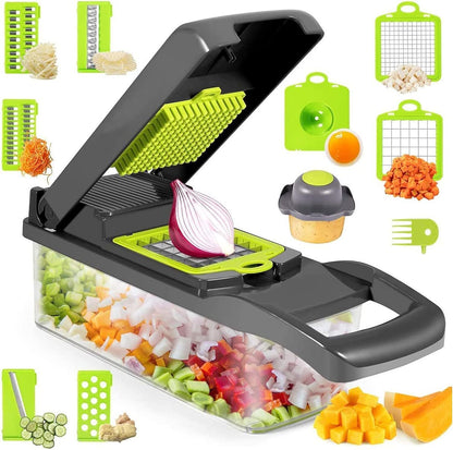 15 in 1 Multifunction Vegetable Chopper Dicer Cutter Grater Slicer Food Processor