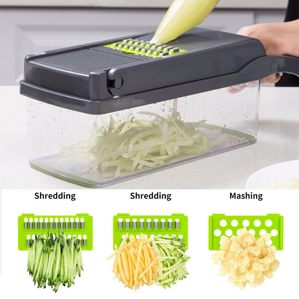 15 in 1 Multifunction Vegetable Chopper Dicer Cutter Grater Slicer Food Processor