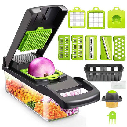 15 in 1 Multifunction Vegetable Chopper Dicer Cutter Grater Slicer Food Processor