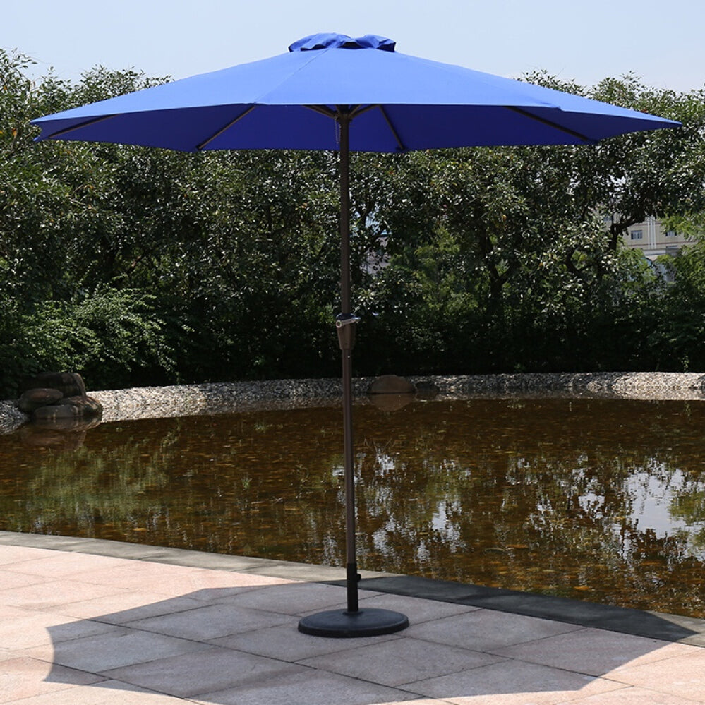 Alfresco 3m Steel Outdoor Garden Patio Market Umbrella (Blue)