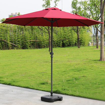 Alfresco 3m Steel Outdoor Garden Patio Market Umbrella (Maroon)