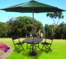 Alfresco 3m Steel Outdoor Garden Patio Market Umbrella (Green)