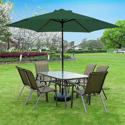 Alfresco 3m Steel Outdoor Garden Patio Market Umbrella (Green)