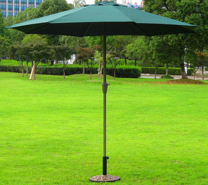 Alfresco 3m Steel Outdoor Garden Patio Market Umbrella (Green)