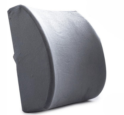 Multi-purpose Memory Foam Lumbar Back Support Cushion Pillow (Grey)