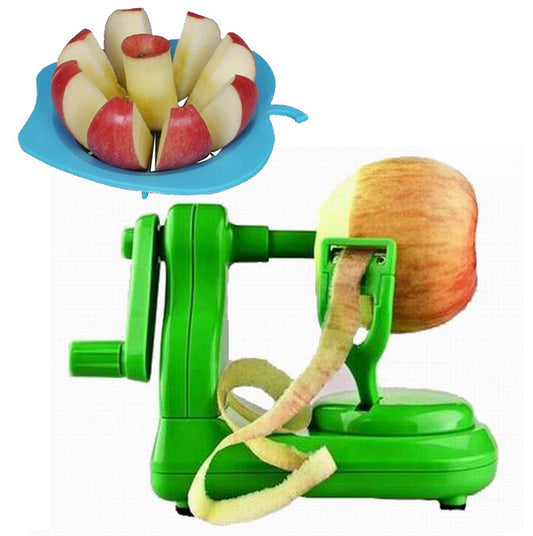 2 Combo Pack: Apple Peeler Fruit Peeling Machine & Apple Corer/Slicer