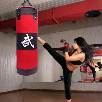 Heavy Duty Large Boxing Punching Bag - 100cm (Red)