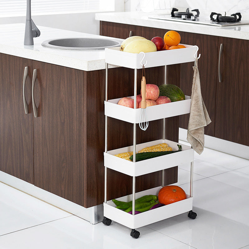 4-Tier Multipurpose Storage Shelf Cart with Wheels