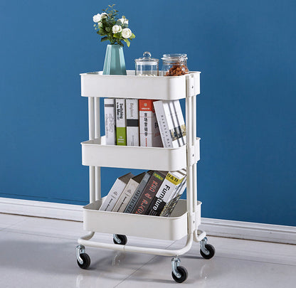 3-Tier Multipurpose Storage Rolling Organizer Rack Shelf Utility Cart Trolley