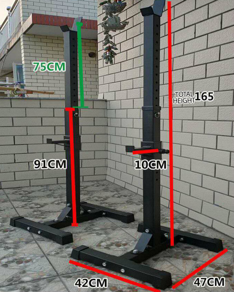 Fitplus Squat Rack Bench Press Weight Lifting Stand Pair