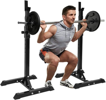 Fitplus Squat Rack Bench Press Weight Lifting Stand Pair