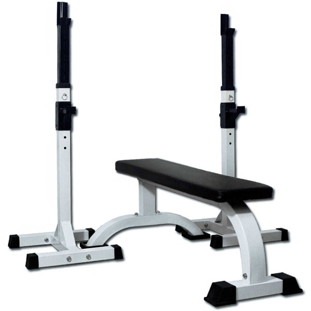 Fitplus Fitness Exercise Flat Weight Bench Combo Station