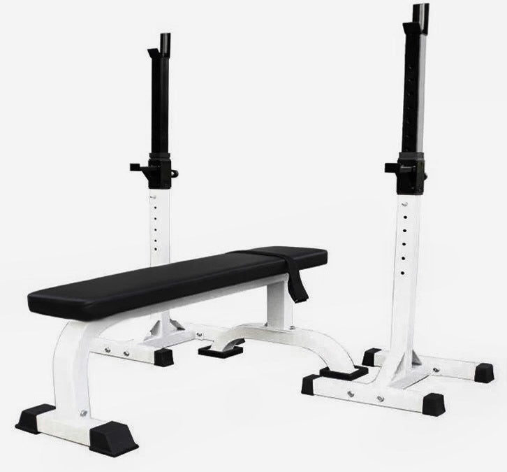 Fitplus Fitness Exercise Flat Weight Bench Combo Station