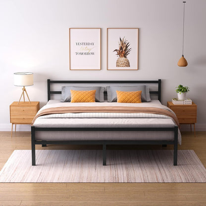 Ultimate Comfort King Innerspring Mattress & Heavy-Duty Bed Frame Set