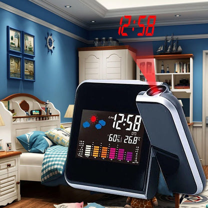 2 x Multi-Function Weather Station LCD Clock with real-time projection