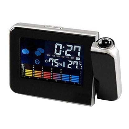 2 x Multi-Function Weather Station LCD Clock with real-time projection