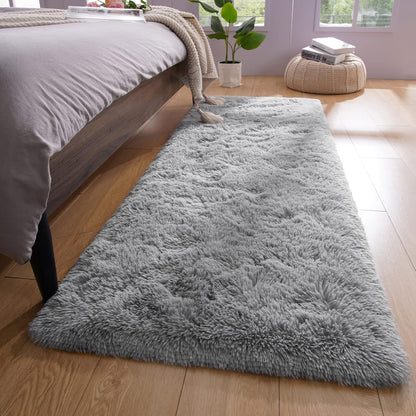 Soft Shag Rug Carpet Hallway Mat (Grey, 120 x 50 cm)