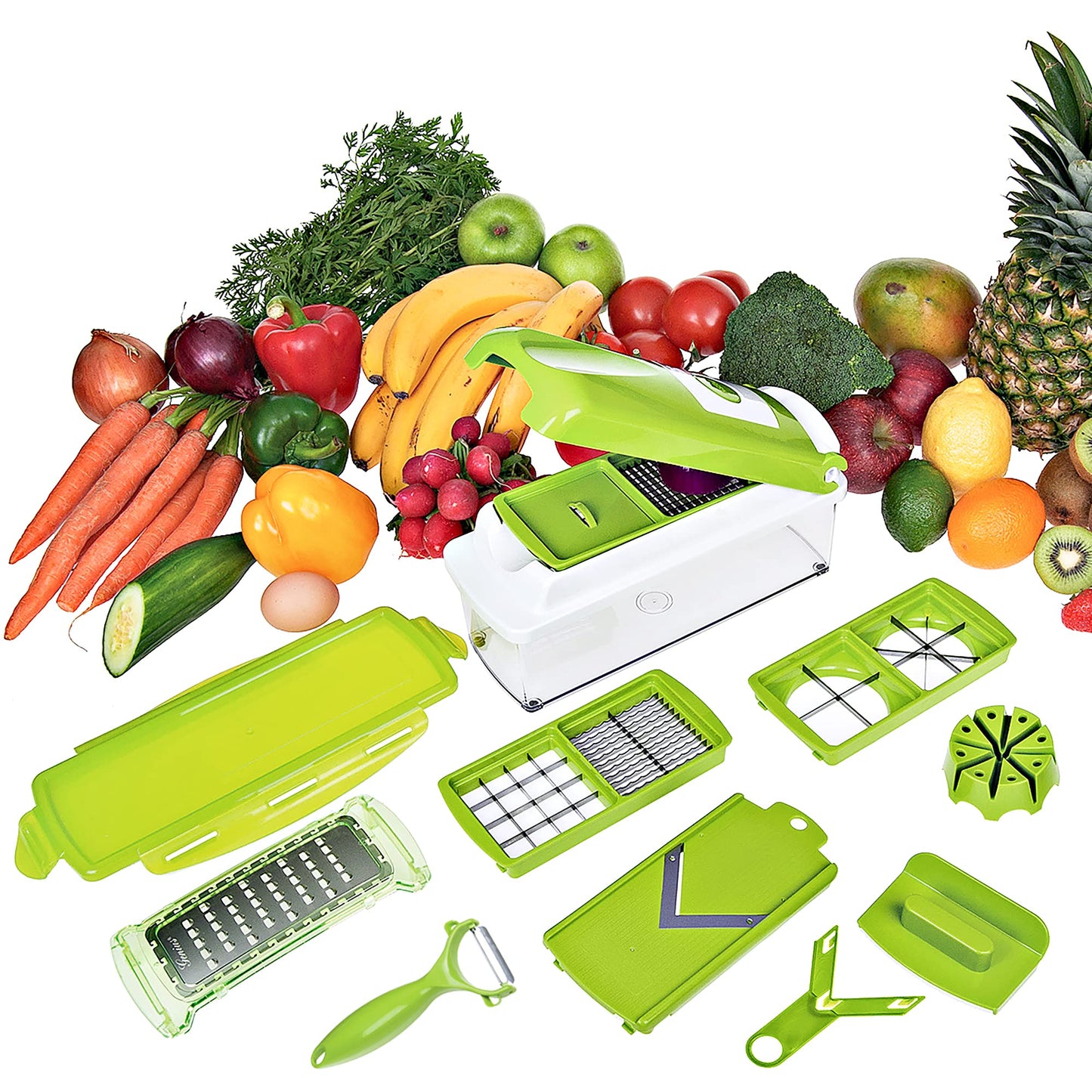 Vegetable Fruit Dicer Slicer Food Processor Cutter 12 Piece Set