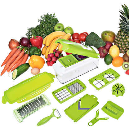 Vegetable Fruit Dicer Slicer Food Processor Cutter 12 Piece Set