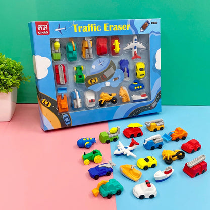 Traffic Eraser Set -17 Erasers